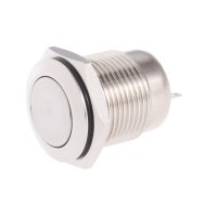 Mechanické vypínače, spínače - Tlačítkový vypínač M16 250V/5A kovový