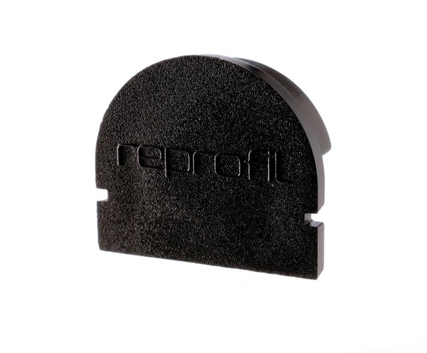 Krytky pro Al profily - IMPR 979512 Koncovka R-AU-01-12 černá 18 mm 2 ks - LIGHT IMPRESSIONS - foto 1