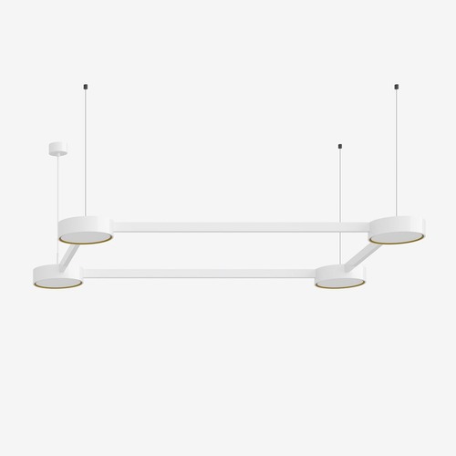 Dekorativní - LU 24.K2.60 Závěsné svítidlo INFINITY II 62W LED 4000K akrylátové sklo bílá 24.K2.60 - LUCIS - foto 1