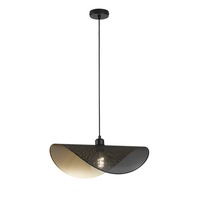 Dekorativní - FAN I-RHEI-DOT-S50 Závěsné svítidlo Rhei‑Dot černozlaté, 1xE27, 50 x 30 x 150 cm - FANEUROPE