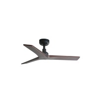 Ventilátory - FARO 34278 KLIM S stropní ventilátor, černá/ořech - FARO