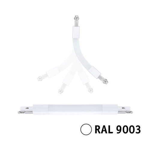 Lišty a příslušenství - P 95650 URail spojka flexibilní II 227x18mm max. 1000W bílá - PAULMANN - foto 1