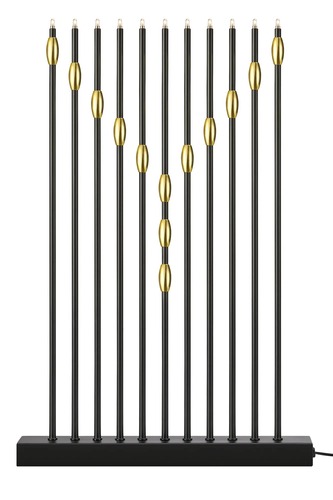 Interiérové dekorace - MAR 705285 Necklace černý vánoční svícen - Markslöjd - foto 1