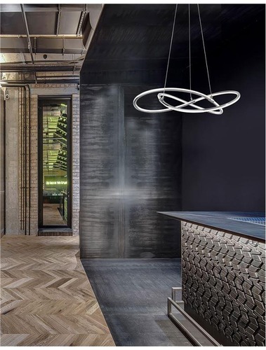 Kruhová - NV 8101141 Závěsné svítidlo MARTINO chromovaný hliník a akryl LED 50W 230V 3000K IP20 - NOVA LUCE - foto 1