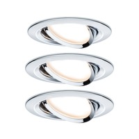 Koupelnová - P 93452 Vestavné svítidlo LED Nova kruhové 3x6,5W chrom nastavitelné - PAULMANN