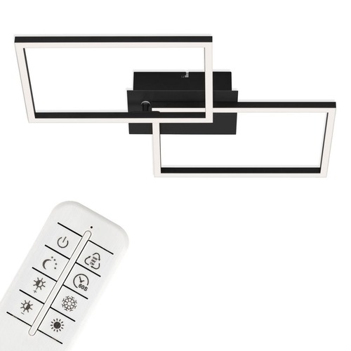 Hranatá - BRILO 3149015 LED CCT rám 50 cm 2x15W 1650lm černá (starý kód: BRILO 3149-015) - BRILO - foto 1