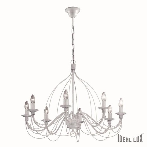 Dekorativní - ILUX 005898 Závěsné svítidlo Ideal Lux Corte SP8 bianco antico 005898 bílé - IDEALLUX - foto 1