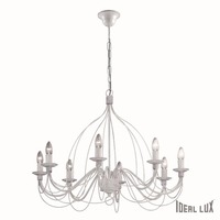 Dekorativní - ILUX 005898 Závěsné svítidlo Ideal Lux Corte SP8 bianco antico 005898 bílé - IDEALLUX