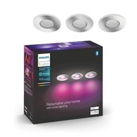 SmartHome Paul Neuhaus - PH 8719514355392 Hue Bluetooth LED White and Color Ambiance set 3ks Koupelnových podhledových svítidel Philips Xamento 8719514355392 GU10 3x5,7W 3x806lm 2000-6500K RGB IP44 9,3cm chromové, stmívatelné - PHILIPS (929003074801)