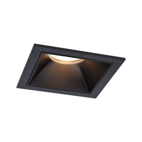 Koupelnová - P 93127 LED vestavné svítidlo 3-krokové-stmívatelné Cole Coin IP44 hranaté 88x88mm Coin 6W 230V stmívatelné 2700K černá - PAULMANN - foto 1