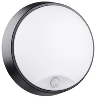 Nástěnná - CEN OSTONS-1421540 LED SVÍTIDLO OASI TONDA ČERNÉ SENSOR 14W 4000K 1055Lm 120d IP54  - CENTURY