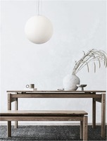 Koule - NV 920423 Závěsné svítidlo NEVOSO opálové sklo a bílý kov E27 1x12W 230V IP20 bez žárovky - NOVA LUCE