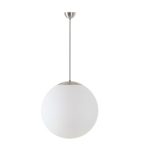 Koule - OS ADR60181 ADRIA P4 závěsné skleněné svítidlo kartáčovaná nerez / bílá IP40 3000 K 41W LED - OSMONT