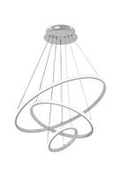 LED přívěšek - LED závěsná lampa CCT 78W bílá stmívatelné + dálkové ovládání