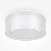 Kruhová - M MOD613CL-03W1 Stropní svítidlo Bergamo 3x60W čirá/bílá kov/textil designové - MAYTONI