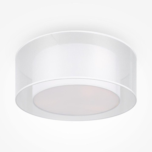 Kruhová - M MOD613CL-03W1 Stropní svítidlo Bergamo 3x60W čirá/bílá kov/textil designové - MAYTONI - foto 1