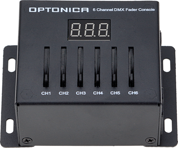 Stmívače a přepínače Optonica - 6 kanálový DMX posuvný Fader Console - foto 1