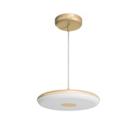 Kruhová - OS ZET60054 ZETA ST1 FP závěsné plastové svítidlo zlatá / bílá IP40 3000 K 31W LED - OSMONT