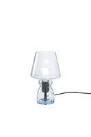 Stolní lampy dekorační - FAN I-GLEAM-L-BLU Stolní lampa Gleam modrá, patice E27, 15 x 25 cm - FANEUROPE