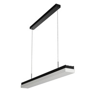 Podélná - OS MAT60086 MATAR LE5 závěsné plastové svítidlo černá / bílá IP40 3000 K 26W LED - OSMONT