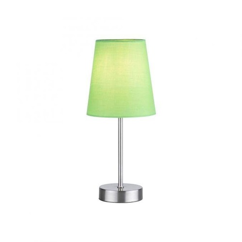 Stolní lampy dekorační - LD 11680-43 HEINRICH Stolní lampa, zelená, 1x E14 LED, stínidlo, šňůrový vypínač - LEUCHTEN DIREKT / JUST LIGHT - foto 1