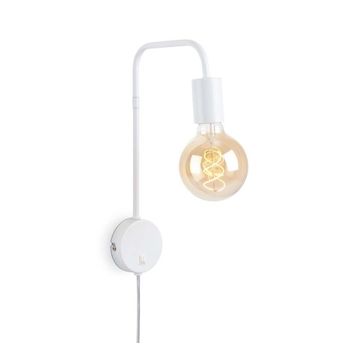 Dekorativní - BRI 2086-016 Noční lampička 35,5 cm 1x E27 10W bílé - BRILONER - foto 1