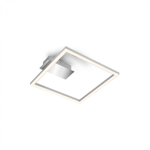 Hranatá - BRILO 3780014 LED stropní svítidlo, 26,5 cm, 14W, 400lm, matný chrom - BRILO - foto 1