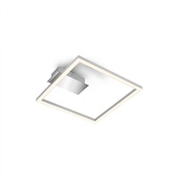 Hranatá - BRILO 3780014 LED stropní svítidlo, 26,5 cm, 14W, 400lm, matný chrom - BRILO