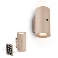 Nepřímé osvětlení - BRI 3942011 Isy nástěnné svítidlo - 2W, 200lm, nabíjecí, LED, dotykový vypínač, stmívatelné, béžová - BRILONER