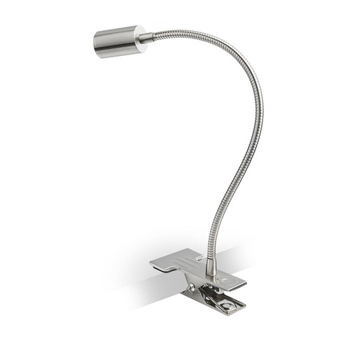 Stolní lampy s klipem - RED R10579 VERSA na klipu matný nikl 230V LED 3W 40° 3000K - RED - DESIGN RENDL - foto 1