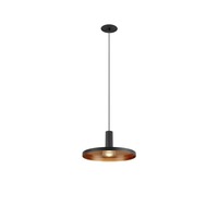 Kónická - LA 1010796 LALU® SET závěsné svítidlo, LED Base, PLATE 22, PHASE, zapuštěná, délka závěsu 200 cm, 2700/3000 K, 40°, černá - BIG WHITE (SLV)