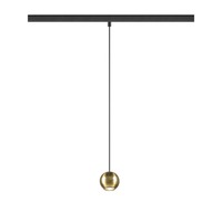 Lištové Magnetic SLV - LA 1010336 DYSKO 48V závěsné svítidlo, DALI, závěsná délka 200 cm, 2700K, 36°, černá / zlatá - BIG WHITE (SLV)