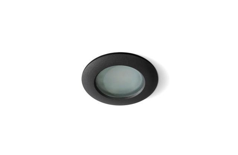 Koupelnová - AZZ AZ0809 Koupelnové stropní zápustné bodové svítidlo Azzardo Emilio black AZ0809 MR16/GU10 1x50W IP54 9cm černé - AZZARDO - foto 1