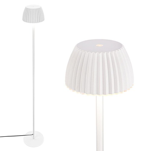 Stojací lampy - BRI 1625016 Loca stojanová lampa - 8W, 800lm, LED, dotykový vypínač, stmívatelná, teplá bílá, starobílá - BRILONER - foto 1