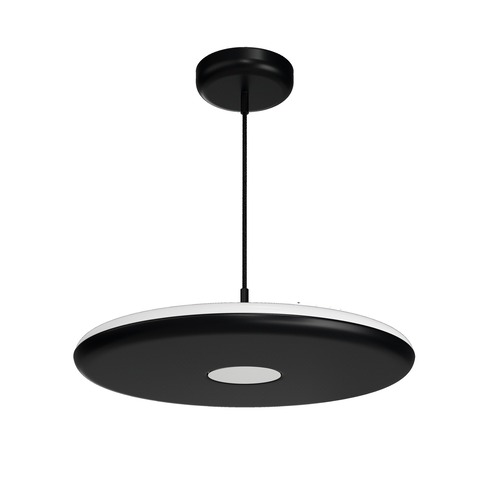 Kruhová - OS ZET60086 ZETA ST2 PF závěsné plastové svítidlo černá IP40 3000 K 38W LED - OSMONT - foto 1