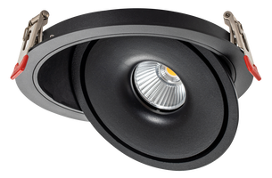 LED svítidla COB - LED COB Downlight 30W ROUND ROTATABLE ČERNÁ - BRIDGELUX