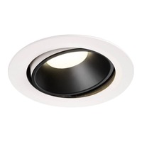 Kruhová - LA 1003763 NUMINOS® MOVE DL XL vnitřní LED zápustné stropní svítidlo bílá/černá 4000 K 55° otočné a výkyvné - BIG WHITE (SLV)
