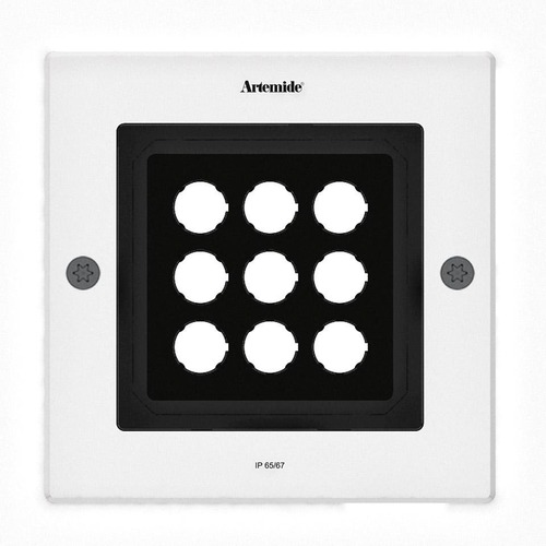 Zapuštěná - AR T4067ELPTW00 Ego 220 downlight čtverec EL 3000K hliník IK10 - ARTEMIDE - foto 1