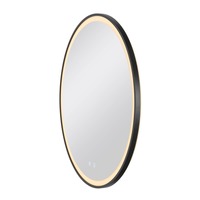 Zrcadla - LA 1007202 TRUKKO 80 zrcadlo Ø 80 cm, chrom, černý okraj - BIG WHITE (SLV)