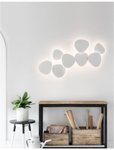 Nepřímé osvětlení - NV 9084071 Nástěnné svítidlo CRONUS bílá sádra a hliník LED 10W 220-240V 3000K IP20 - NOVA LUCE - foto 1