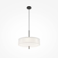 Kruhová - M MOD613PL-05W1 Závěsné svítidlo Bergamo E27 5x60W černá/bílá kov - MAYTONI