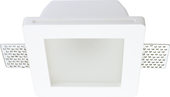 Svítidla pro reflektory (gu10) - Stropní armatura bezešvé zapuštěné čtvercové matné sklo