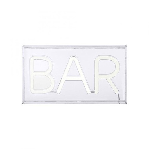Dekorativní - LD 85026-16 NEON-BAR LED nástěnné svítidlo bílé nápis BAR, USB, dekorační šňůrový vypínač - LEUCHTEN DIREKT / JUST LIGHT - foto 1