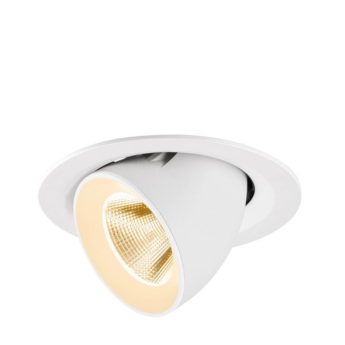 Kruhová - LA 1009551 NUMINOS® GIMBLE M Stropní vestavné svítidlo, 2700 K, 20°, bílá - BIG WHITE (SLV) - foto 1