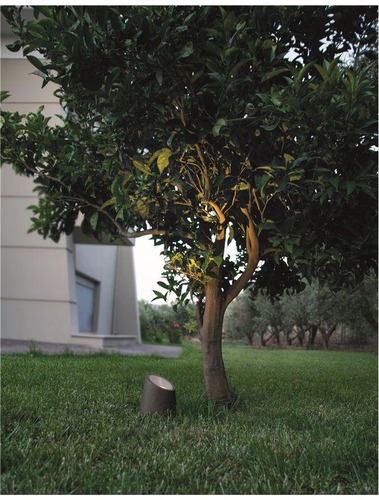 Sloupková - NV 9470581 Venkovní sloupkové svítidlo FOX tmavě šedý pískovec skleněný difuzor GU10 1x7W 100-240V bez žárovky IP65 - NOVA LUCE - foto 1