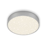 Kruhová - BRI 7073414 LED stropní svítidlo hvězdné nebe, pr. 21,2 cm, 16 W, stříbrná (starý kód: BRI 7073-414) - BRILONER