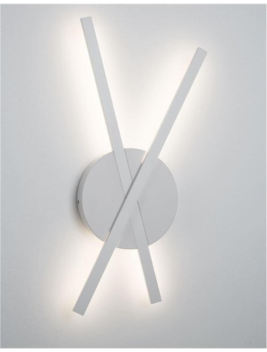 Nepřímé osvětlení - NV 9100201 Nástěnné svítidlo RESLIN bílý hliník a akryl LED 18W 220V 3000K IP20 - NOVA LUCE - foto 1