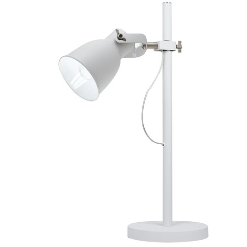 Stolní lampy dekorační - FAN I-LEGEND-L1 BCO Stolní lampa Lume Legend, bílé/niklové, 1 x E27, 38 x 61 cm - FANEUROPE - foto 1