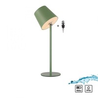 Na stůl - LD 19251-43 BOTERIA LED lampička na láhev, nabíjecí, s přídavnou nohou, zelená barva 3000K - JUST LIGHT