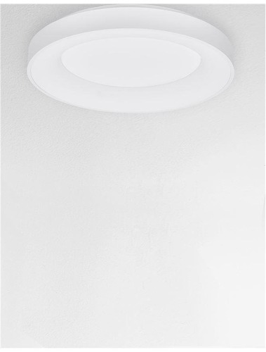 Kruhová - NV 9353852 Stropní svítidlo RANDO THIN bílý hliník a akryl LED 50W 230V 3000K IP20 stmívatelné - NOVA LUCE - foto 1